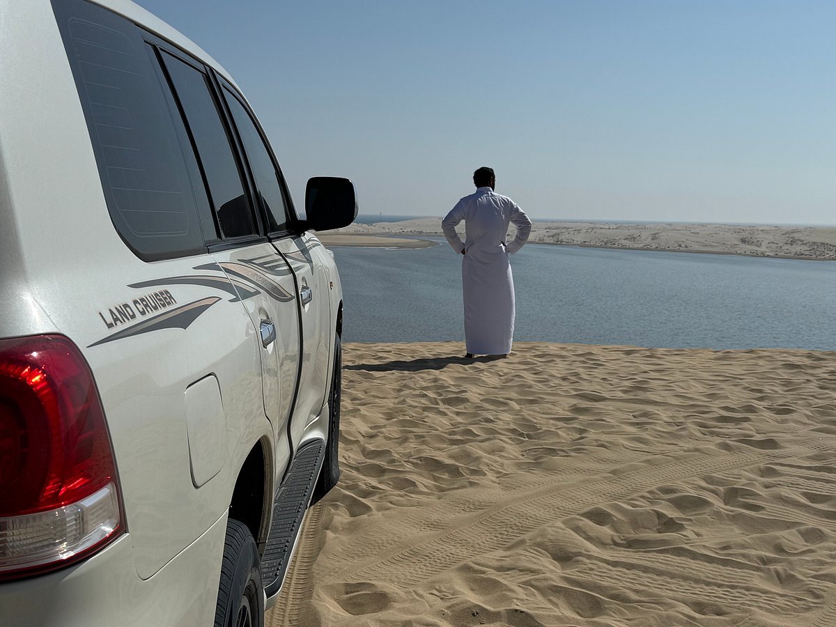 Doha: Sunrise or Sunset Desert Safari with Dune Bashing, Sandboarding and Inland Sea Trip