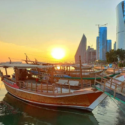 Doha: Traditional Dhow Harbour Cruise, Skyline View and Sunset