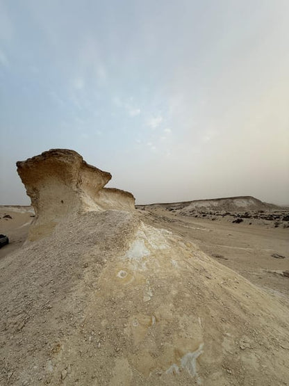 Doha: Western Qatar Desert Tour with Camel Racetrack, Zekreet Fort and Mushroom Rocks