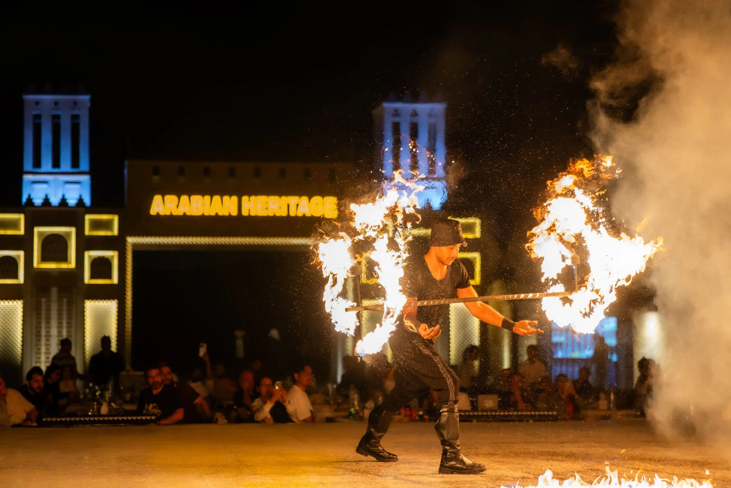 Dubai: Arabian Heritage Evening Desert Safari with BBQ Dinner, Camel Ride and Live Shows