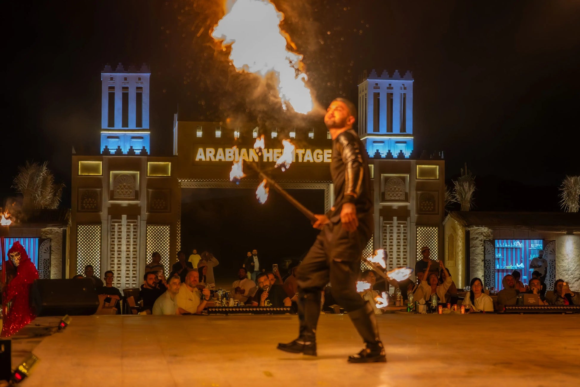 Dubai: Arabian Heritage Evening Desert Safari with BBQ Dinner, Camel Ride and Live Shows