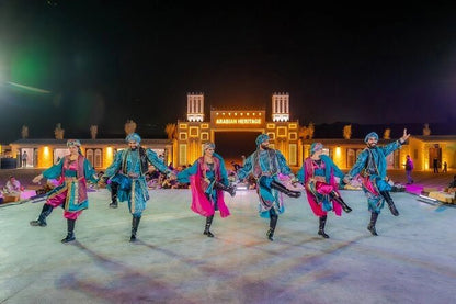 Dubai: Arabian Heritage Evening Desert Safari with BBQ Dinner, Camel Ride and Live Shows