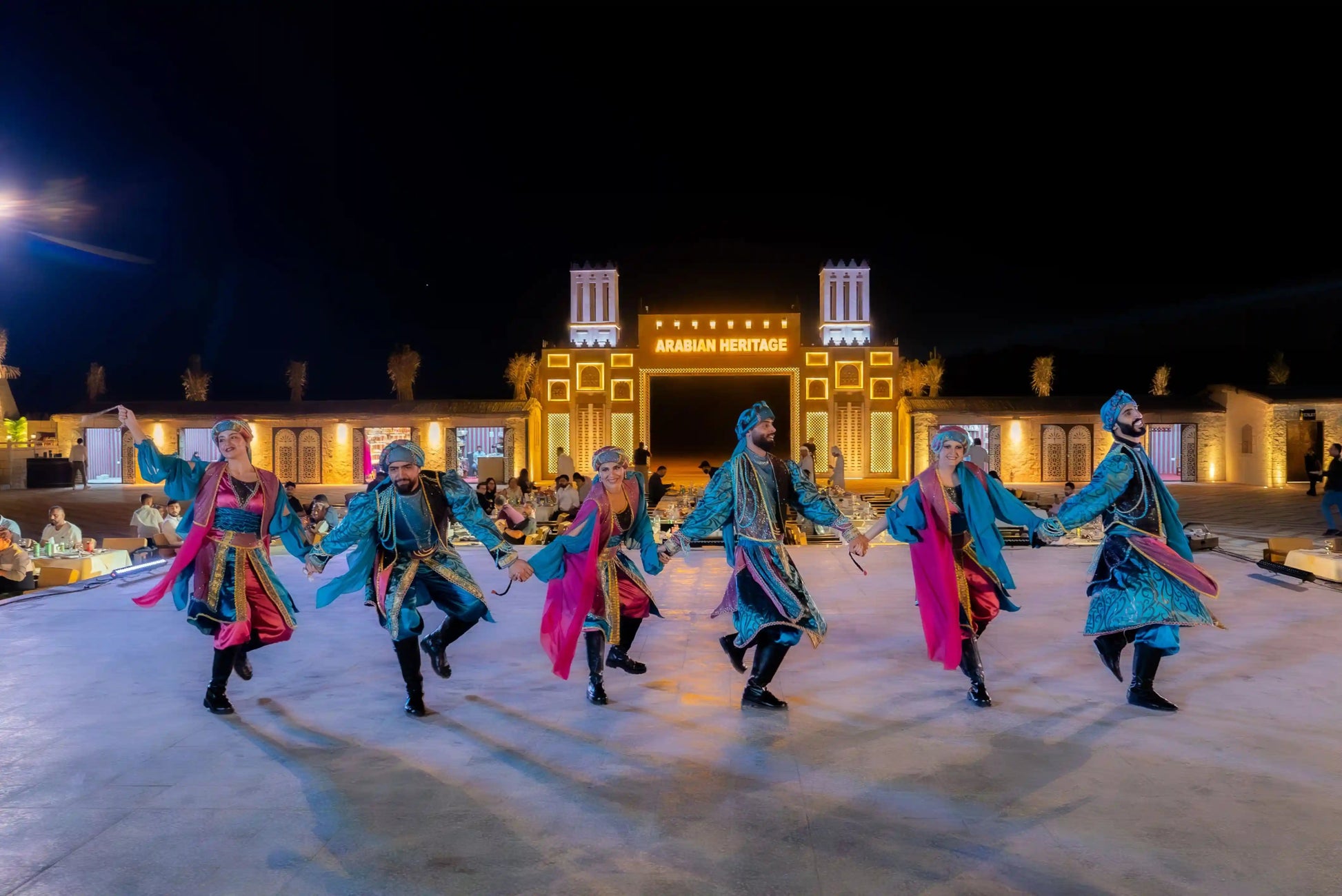 Dubai: Arabian Heritage Evening Desert Safari with BBQ Dinner, Camel Ride and Live Shows