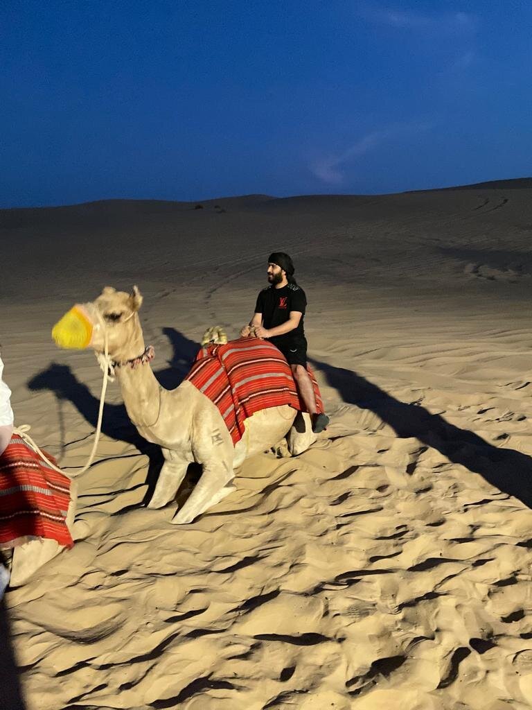 Dubai: Desert Dinner with Camel Ride, BBQ and Live Shows