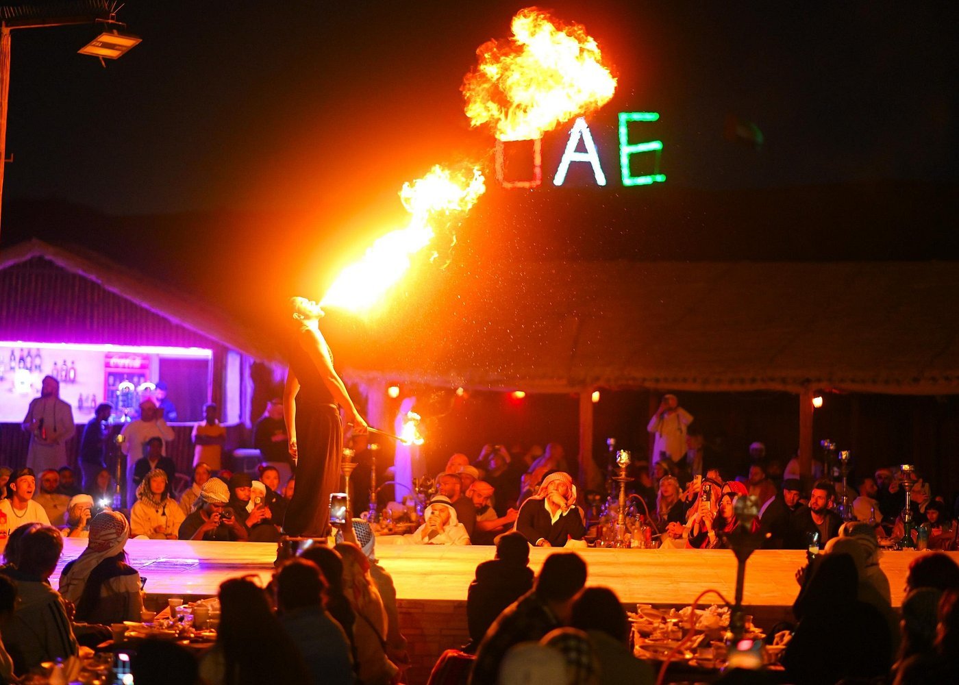 Dubai: Desert Dinner with Camel Ride, BBQ and Live Shows