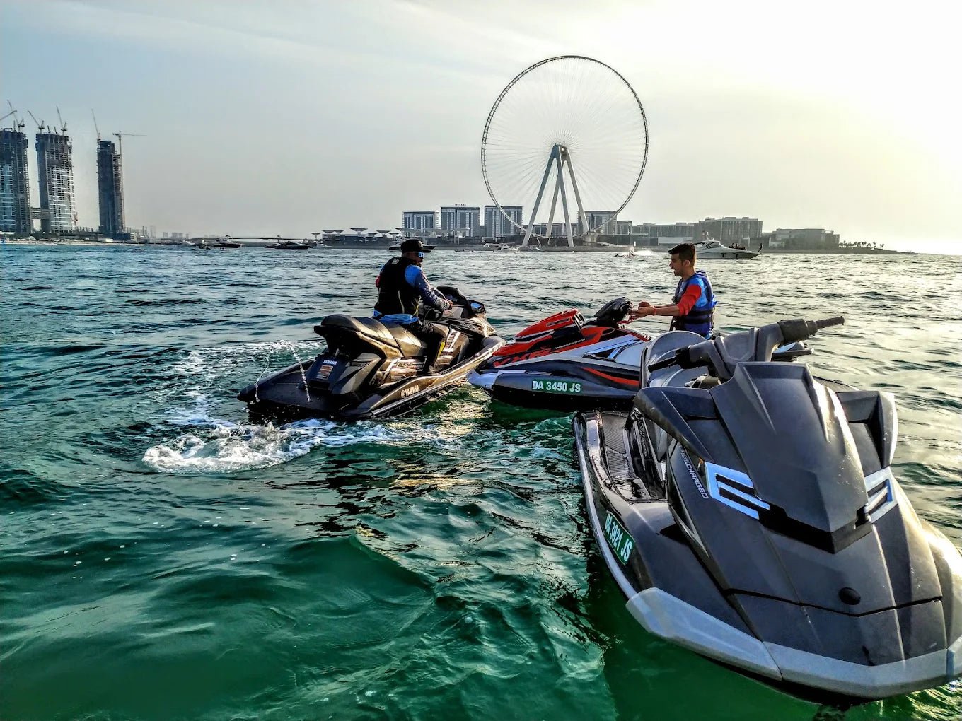 Dubai: Jet Ski Tour to Ain Dubai, Palm Jumeirah, Atlantis, and Burj Al Arab