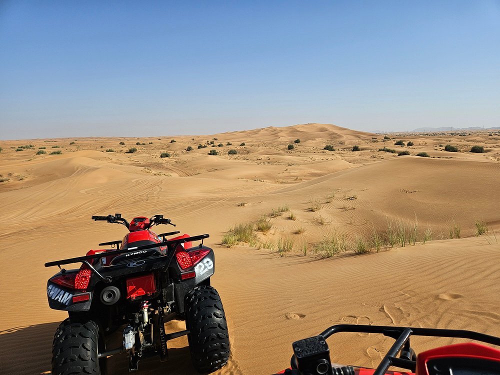 Dubai: Morning Desert Safari with Quad Bike, Sandboarding and Camel Ride