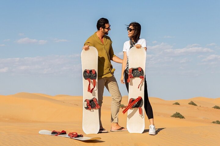 Dubai: Morning Desert Safari with Quad Bike, Sandboarding and Camel Ride