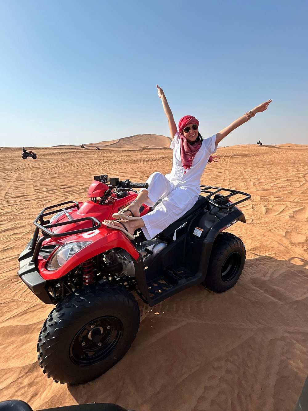 Dubai: Morning Desert Safari with Quad Bike, Sandboarding and Camel Ride