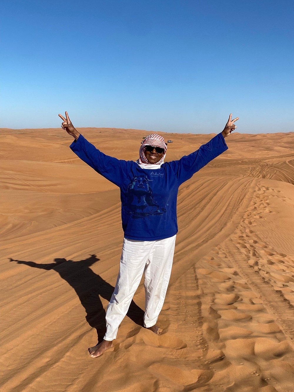 Dubai: Morning Red Dunes Safari with Camel Ride, Sandboarding and Falcon Photo