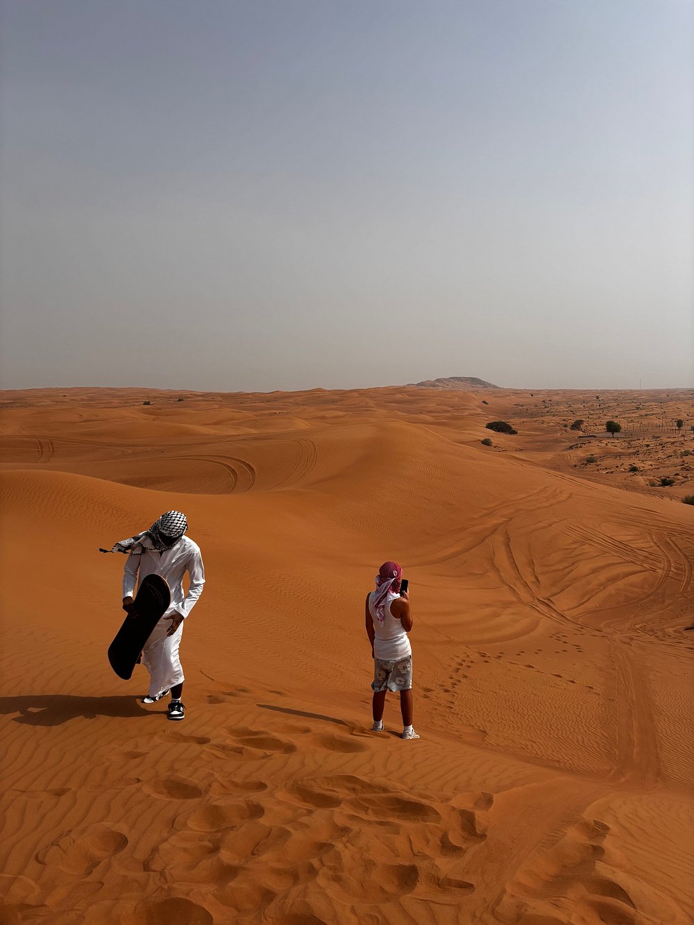 Dubai: Morning Red Dunes Safari with Camel Ride, Sandboarding and Falcon Photo