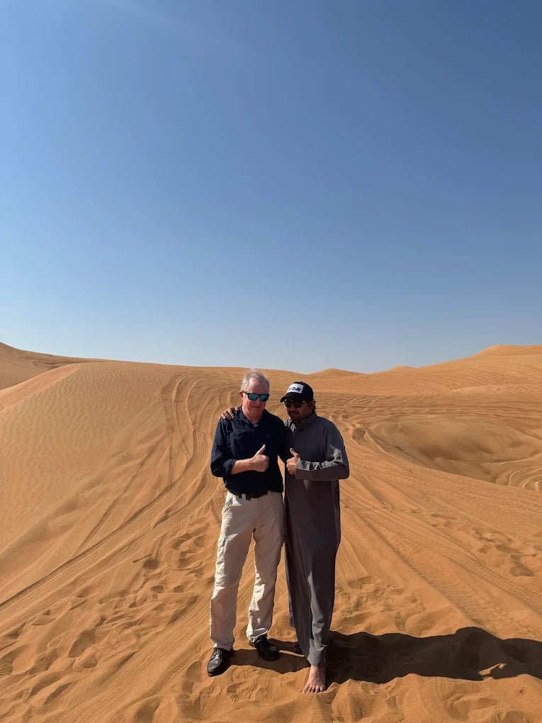 Dubai: Private Desert Safari with Camel Ride, Sandboarding and Falcon Photo