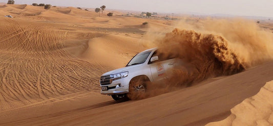 Dubai: Sunrise Desert Safari with Dune Bashing, Camel Ride and Sandboarding