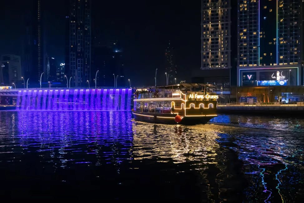 Dubai: Water Canal Cruise with IMAGINE Show and Buffet Dinner