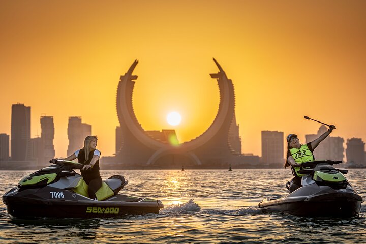 Doha: Jet Ski Adventure at Old Doha Port with Hotel Pickup