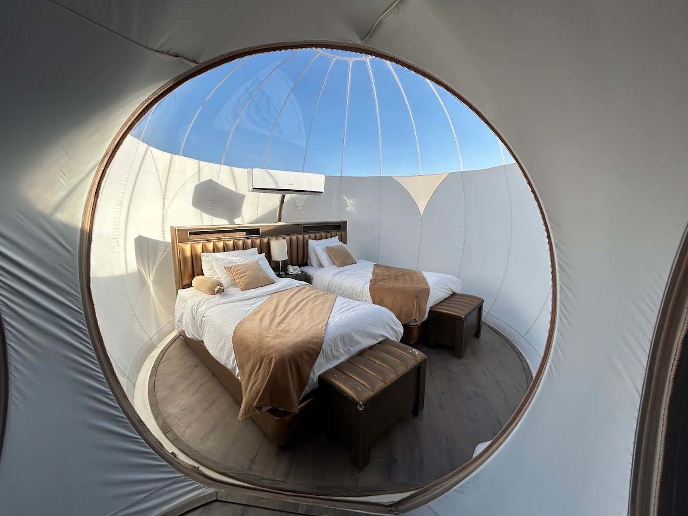 From Amman: 2 - Day Private Tour to Petra, Wadi Rum, and the Dead Sea with Bubble Room Stay