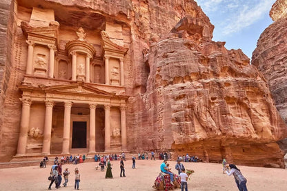 From Amman: Petra and Wadi Rum Private Day Tour with Optional 4x4 Safari