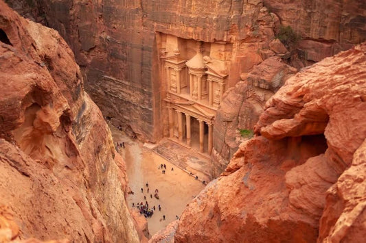 From Amman: Petra and Wadi Rum Private Day Tour with Optional 4x4 Safari