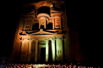 From Amman: Petra Light Festival Magical Night Tour with Optional Day Visit