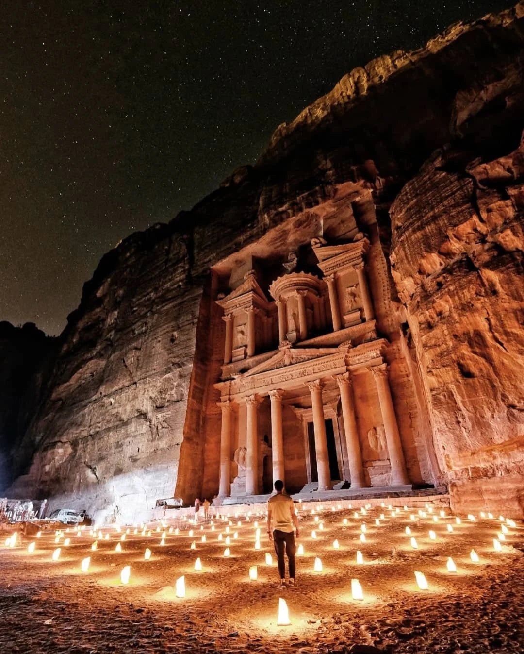 From Amman: Petra Light Festival Magical Night Tour with Optional Day Visit