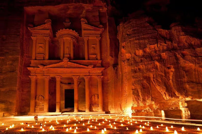 From Amman: Petra Light Festival Magical Night Tour with Optional Day Visit