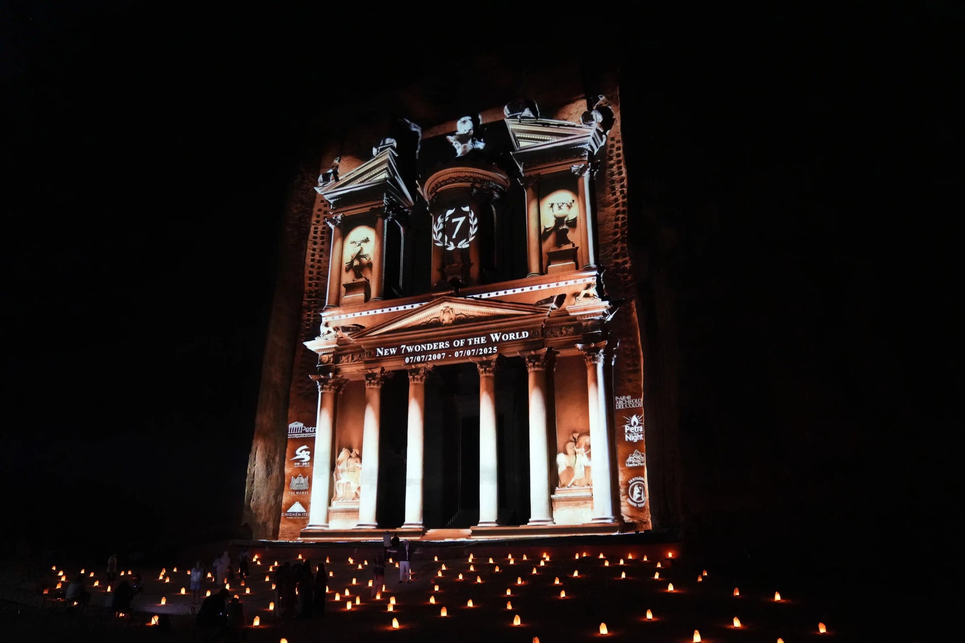 From Amman: Petra Light Festival Magical Night Tour with Optional Day Visit