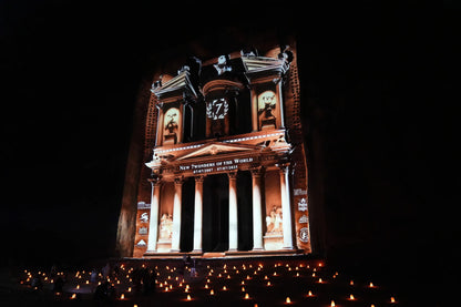 From Amman: Petra Light Festival Magical Night Tour with Optional Day Visit