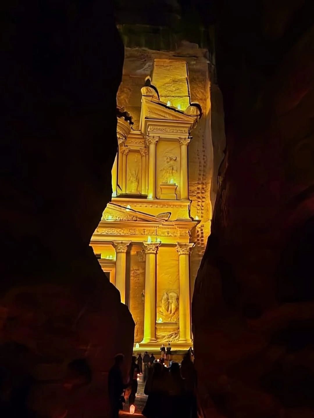 From Amman: Petra Light Festival Magical Night Tour with Optional Day Visit