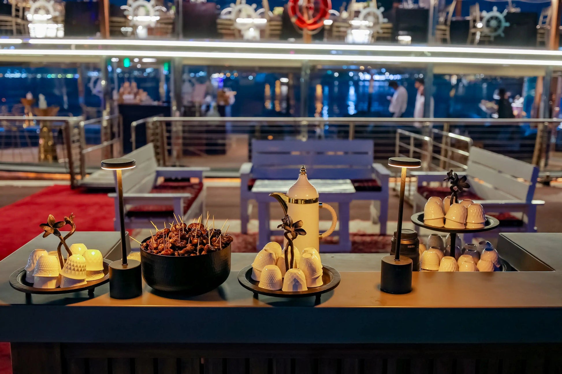From Dubai: Dinner Cruise on Dubai Water Canal and La Perle Show with Silver Pass