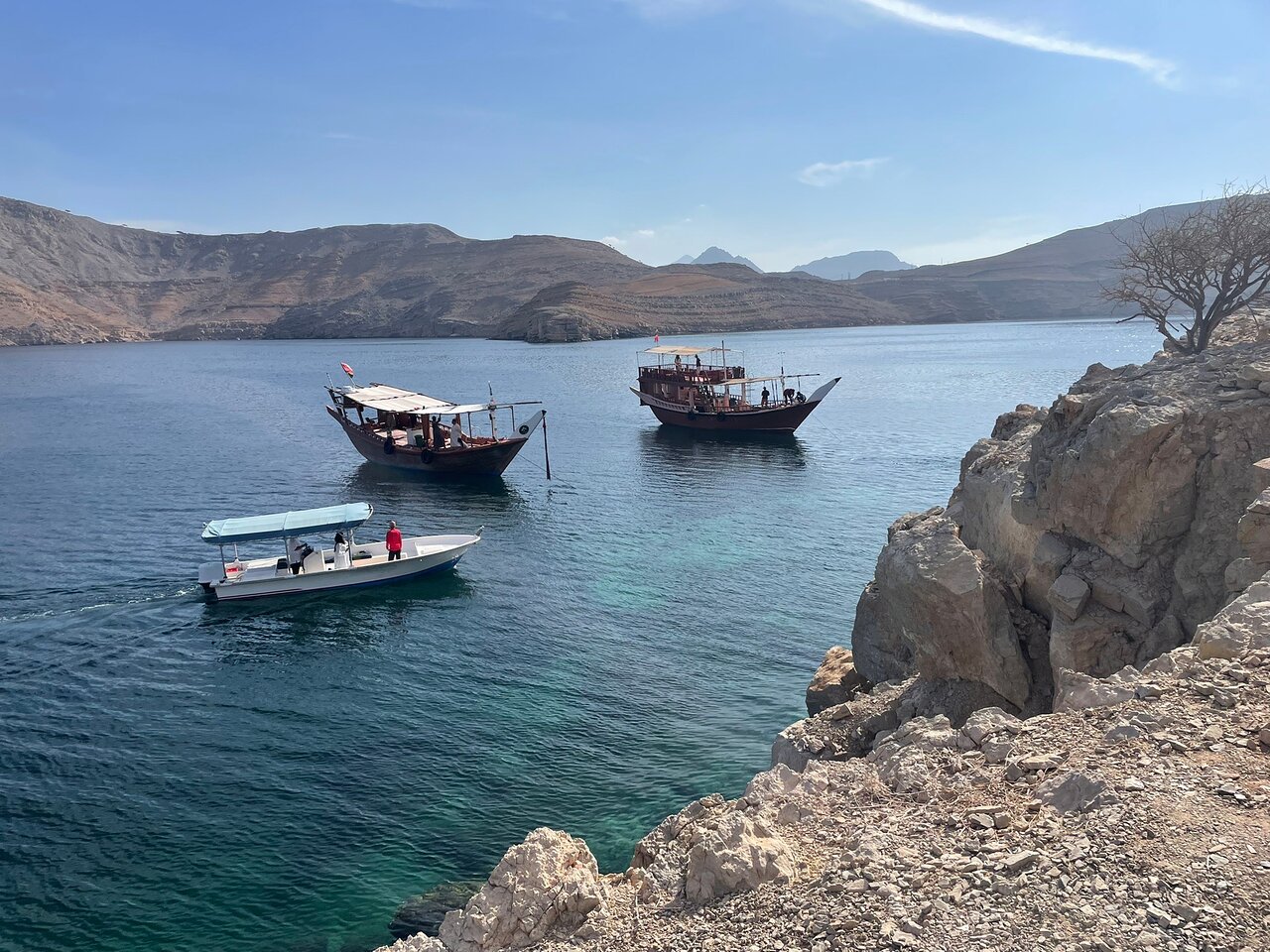 From Khasab: Half - Day Musandam Fjords Dhow Cruise