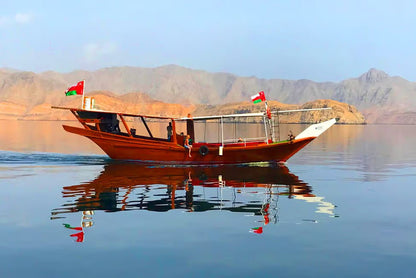 From Khasab: Overnight Dhow Cruise with Dolphin Watching and Snorkeling