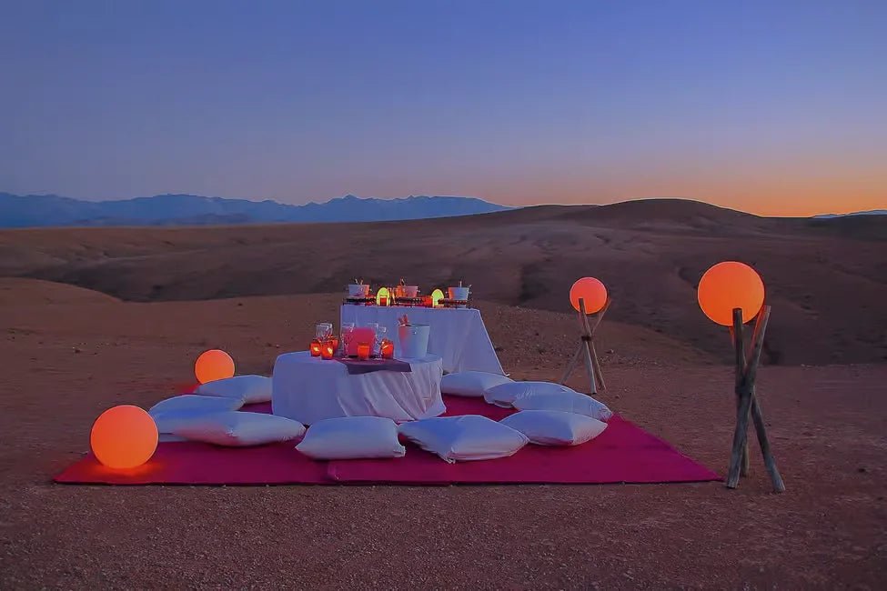 From Marrakech: Agafay Desert Sunset Camel Ride with Dinner