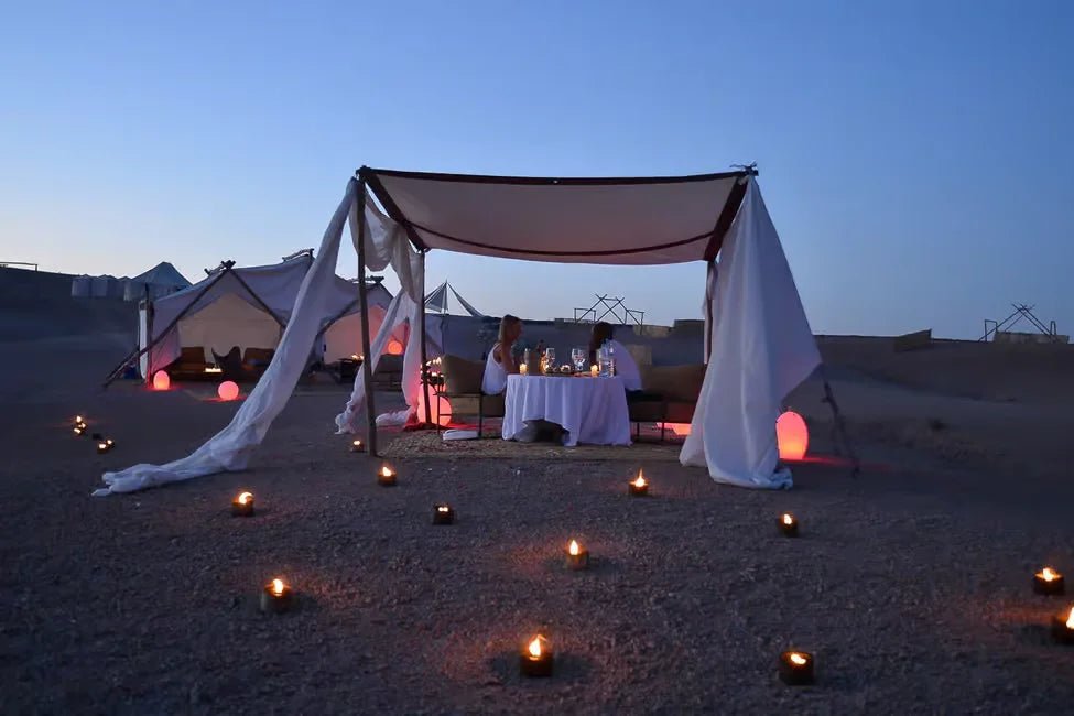 From Marrakech: Agafay Desert Sunset Camel Ride with Dinner