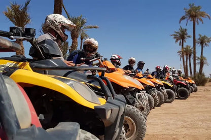 From Marrakech: Desert and Palm Grove Quad Bike Tour with Hotel Pickup