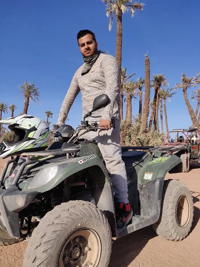 From Marrakech: Desert and Palm Grove Quad Bike Tour with Hotel Pickup