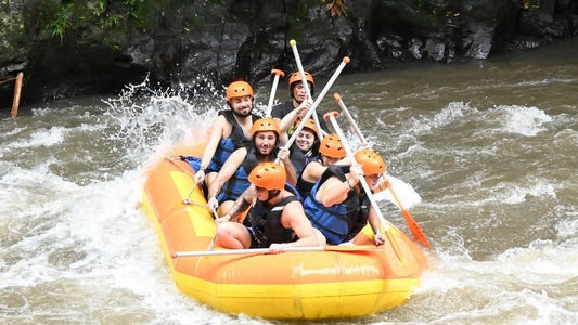 From Ubud: Ayung River Rafting and ATV at Gorilla Face Cave
