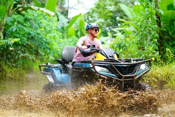 From Ubud: Ayung River Rafting and ATV at Gorilla Face Cave