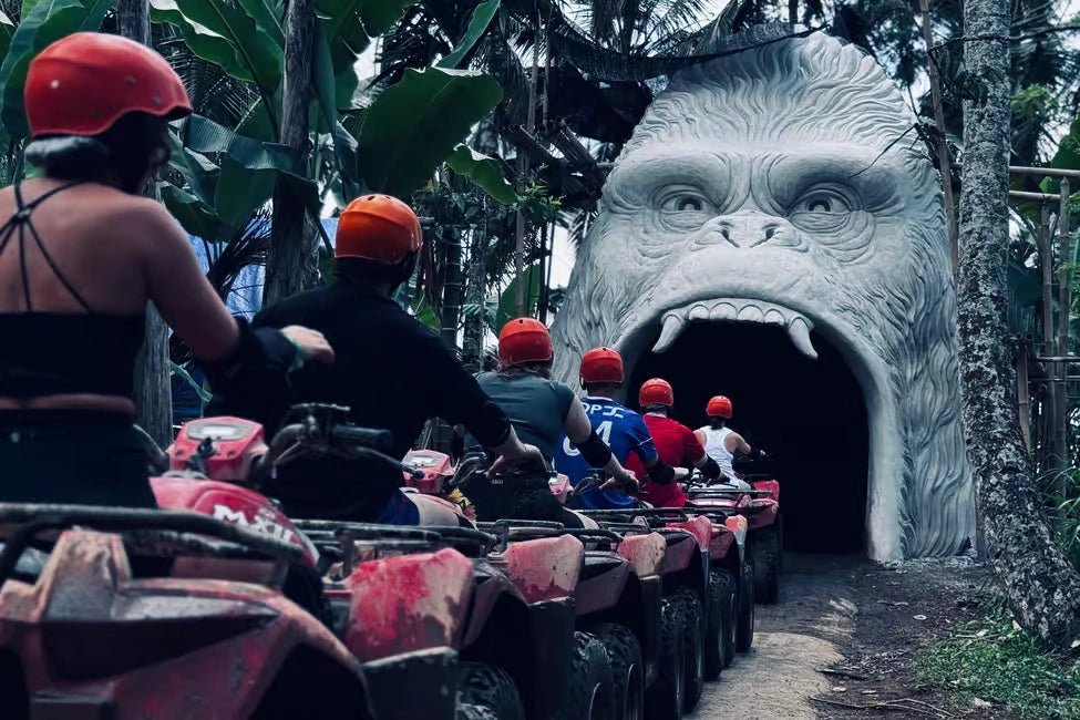 From Ubud: Ayung River Rafting and ATV at Gorilla Face Cave