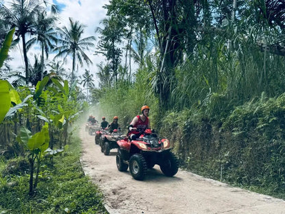 From Ubud: Waterfall, Jungle Swing and ATV Gorilla Cave Tour
