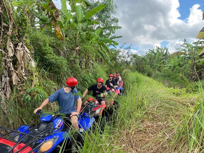 From Ubud: Waterfall, Jungle Swing and ATV Gorilla Cave Tour