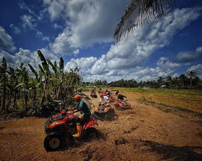 From Ubud: Waterfall, Jungle Swing and ATV Gorilla Cave Tour