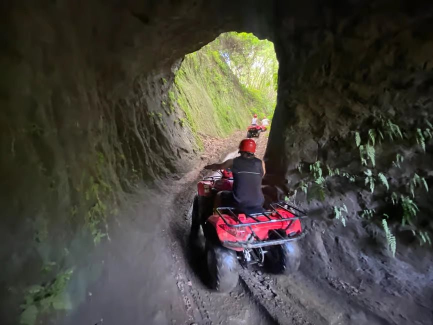 From Ubud: Waterfall, Jungle Swing and ATV Gorilla Cave Tour