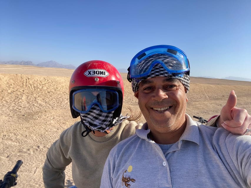 Hurghada: Desert Safari with Quad Bike, Dune Buggy, Camel Ride & Bedouin Village Experience