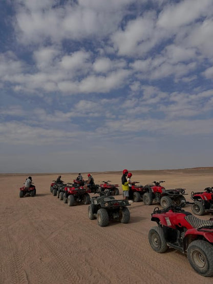 Hurghada: Desert Safari with Quad Bike, Dune Buggy, Camel Ride & Bedouin Village Experience