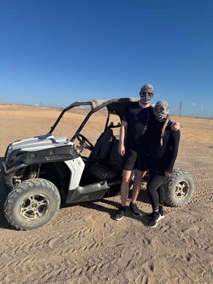 Hurghada: Desert Safari with Quad Bike, Dune Buggy, Camel Ride & Bedouin Village Experience
