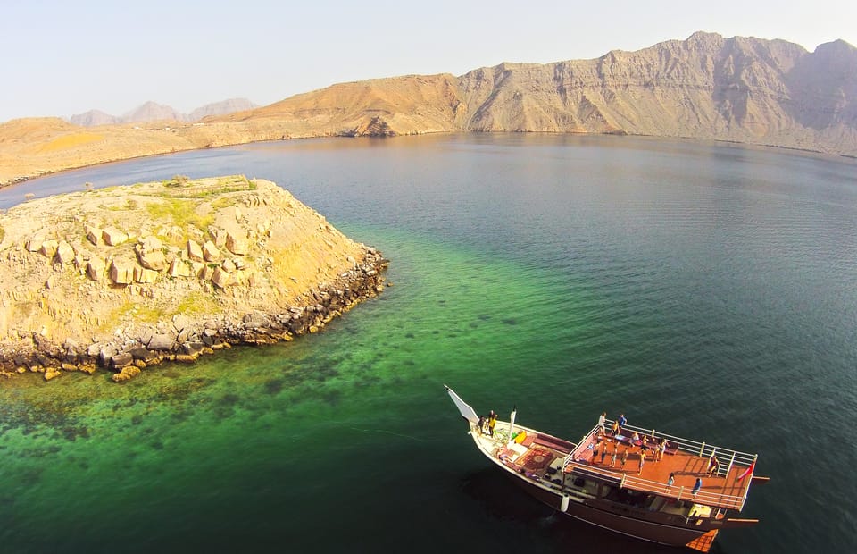 Khasab: Half - Day Dhow Cruise with Dolphin Watching and Telegraph Island Swim