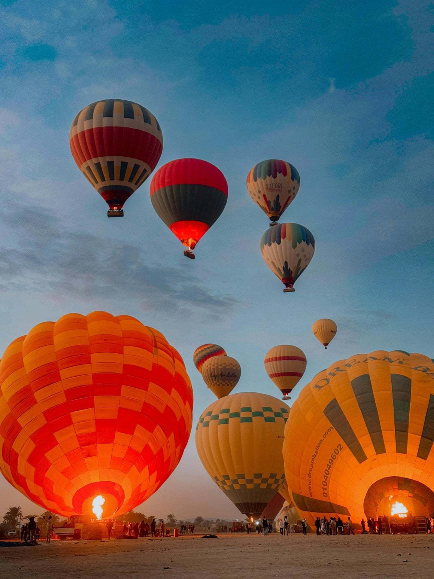 Luxor: Luxury Sunrise Hot Air Balloon Ride with Nile & Temple Views