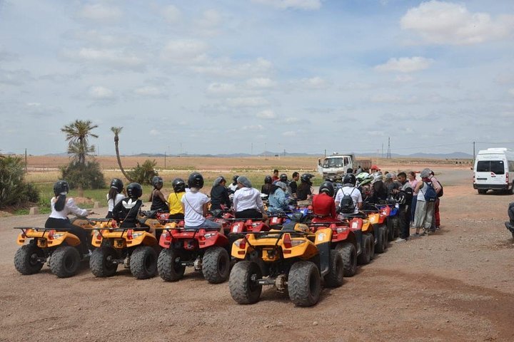 Marrakech: Palmeraie Quad Bike Tour with Berber Village Stop