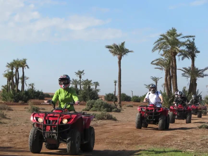 Marrakech: Palmeraie Quad Bike Tour with Berber Village Stop