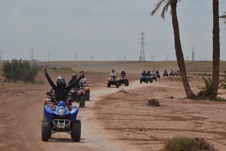 Marrakech: Palmeraie Quad Bike Tour with Berber Village Stop
